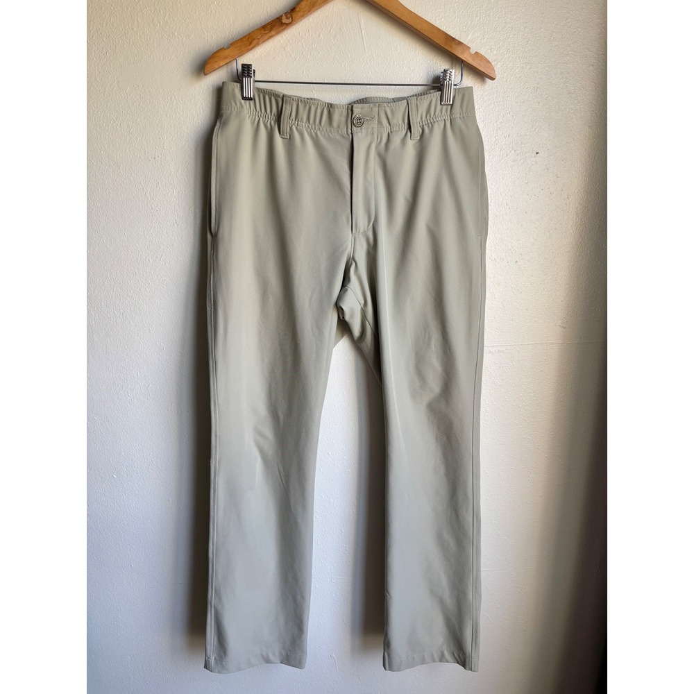 Under‎ Armour Mens Performance Golf Pants Tan Khaki Stretch 32x30 RN 96510